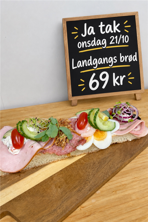 Landgangs brød m/pålæg